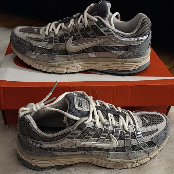 NIKE P-6000 'FLAT PEWTER' SNEAKER - Picture 1 of 5